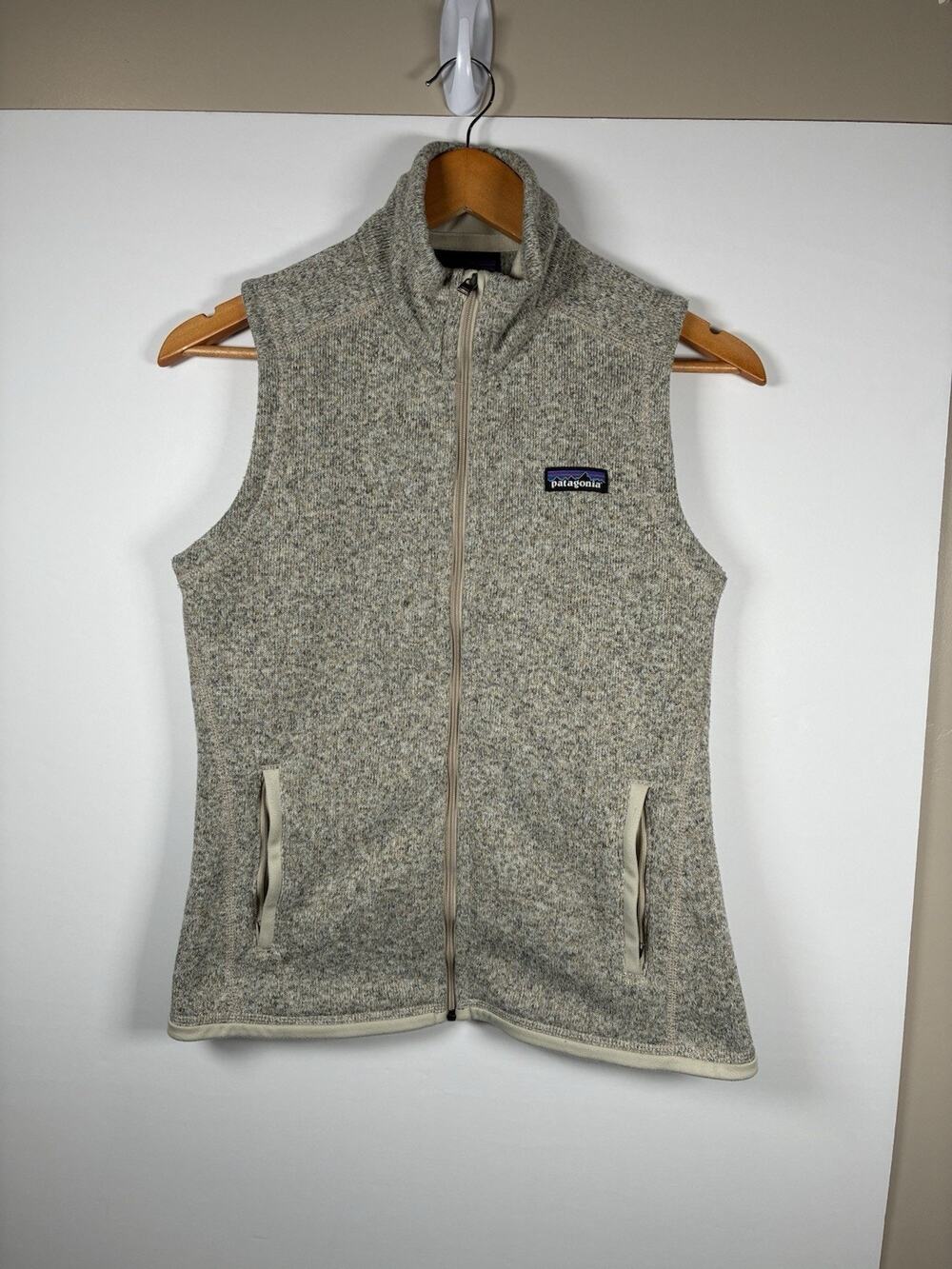 Patagonia S Womens Better Sweater Vest Oatmeal Heather Fleece Full Zip Gorpcore